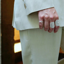 Load image into Gallery viewer, SANLUYI Handmade Adjustable Silver filigree Rings