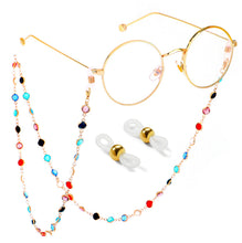 Load image into Gallery viewer, VINCHIC Colorful Beaded Eyeglass Chain Sunglass Holder Strap Eyeglass Necklace Chain Cord for Women (colorful)