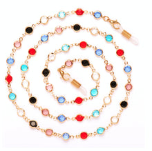 Load image into Gallery viewer, VINCHIC Colorful Beaded Eyeglass Chain Sunglass Holder Strap Eyeglass Necklace Chain Cord for Women (colorful)