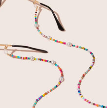 Load image into Gallery viewer, Colorful Beaded Natural Pearls Eyeglass Chain Sunglass Holder Mask Chain