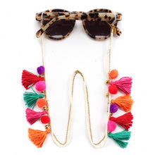 Load image into Gallery viewer, Boho Tassel Sunglasses Chain Mask Chain