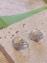 Load image into Gallery viewer, Minimalist Tiny Floral Sterling Silver Earrings