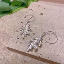 Load image into Gallery viewer, Fern Earrings Sterling Silver Leaf Earrings