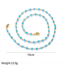 Load image into Gallery viewer, Blue Beads Sunglasses Chain Mask Chain