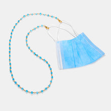 Load image into Gallery viewer, Blue Beads Sunglasses Chain Mask Chain