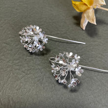 Load image into Gallery viewer, SANLUYI Handmade 999 Silver Floral Hydrangea Earrings