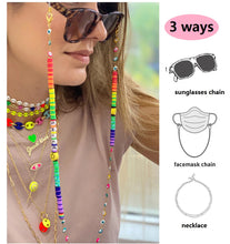 Load image into Gallery viewer, Colorful Cute Sunglasses Chain Mask Chain - I'm Smilling
