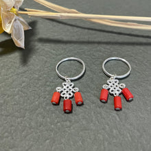 Load image into Gallery viewer, Infinite Knot Earrings Endless Knot Silver Earrings