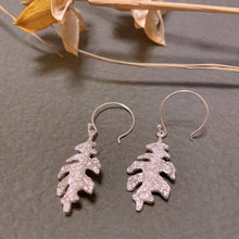 Load image into Gallery viewer, Fern Earrings Sterling Silver Leaf Earrings