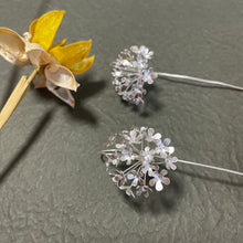 Load image into Gallery viewer, SANLUYI Handmade 999 Silver Floral Hydrangea Earrings