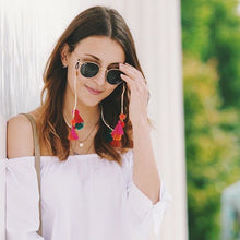 Load image into Gallery viewer, Boho Tassel Sunglasses Chain Mask Chain