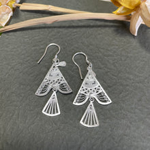 Load image into Gallery viewer, SANLUYI Ethnic Fine Silver Fish shaped Earrings
