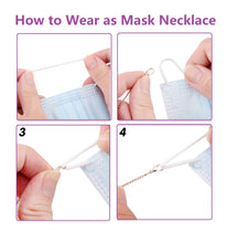 Load image into Gallery viewer, Rainbow Beads Sunglasses Chain Mask Chain