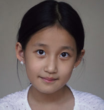 Load image into Gallery viewer, Minimalist Tiny Floral Sterling Silver Earrings