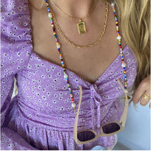 Load image into Gallery viewer, Colorful Beaded Natural Pearls Eyeglass Chain Sunglass Holder Mask Chain