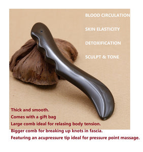 Genuine Sibin Bian Stone Gua Sha Facial Body Massage Tools 5A Quality Lymphatic Drainage Massage Tool