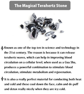 SAEEYCUE Authentic Terahertz Stone Mushroom Gua Sha Massager Scraping Tools Facial Energy Beauty Tools
