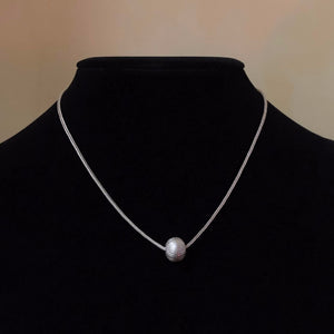 Yi Ethnic Minimalist Sterling Silver Bead Necklace - Classic & Natural Design
