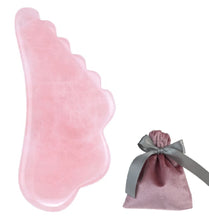 Load image into Gallery viewer, A Rose Quartz Wing Gua Sha Facial Body Massage Tool Skin Gym
