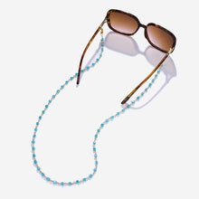 Load image into Gallery viewer, Blue Beads Sunglasses Chain Mask Chain
