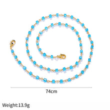 Load image into Gallery viewer, Blue Beads Sunglasses Chain Mask Chain
