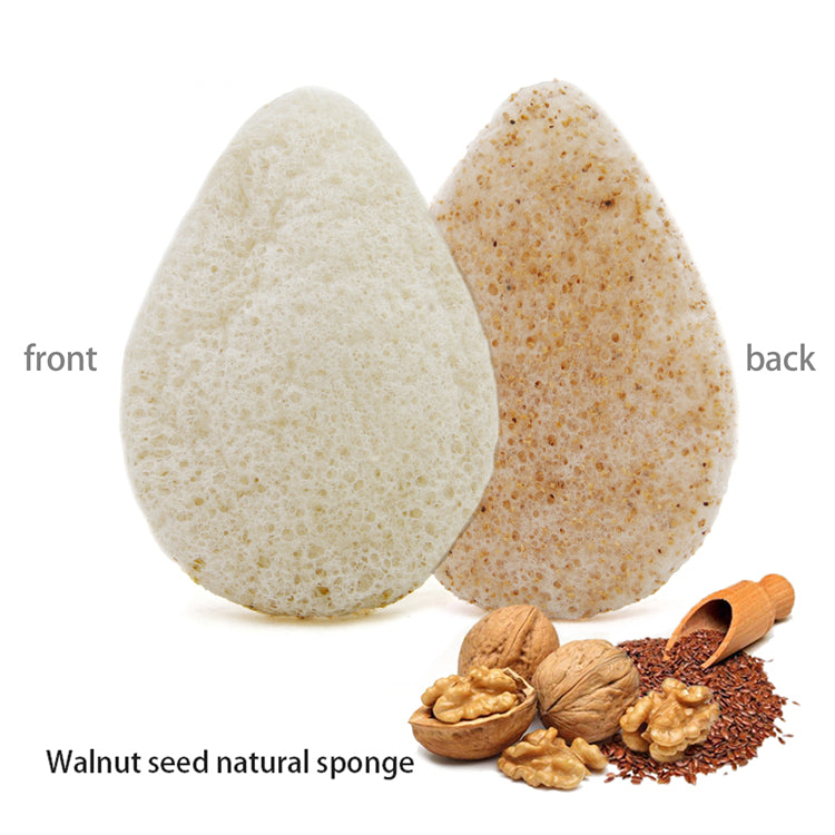 Konjac Sponge Rose Petal/Walnut Shell - Hello Cider