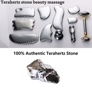 Authentic Terahertz Stone Gua Sha Massager Scraping Tools Facial Energy Beauty Tools
