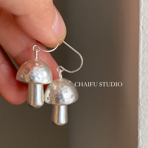 CHAIFU STUDIO Charming Mushroom-shaped Earrings- Fun & Unique Design