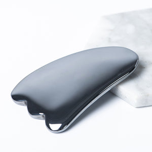 SAEEYCUE Lux Terahertz Stone Gua Sha Set Massager Scraping Tools Face Roller Facial Energy Beauty Tools